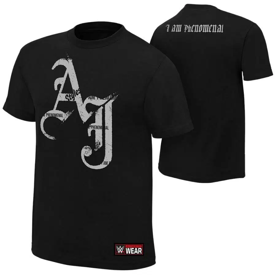 AJ Styles I'm Phenomenal T-Shirt WWE Baju Import