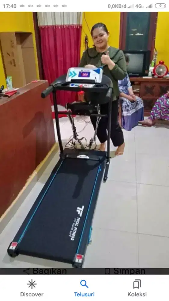 TREADMILL ELEKTRIK TERMURAH TL 629/2 FUNGSI