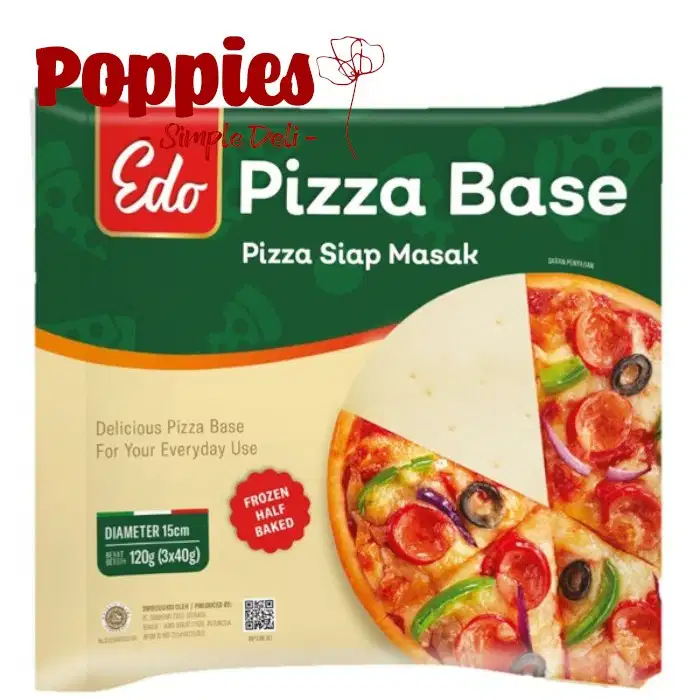 Adonan Kulit Pizza - EDO Pizza Base 120gr - 3 Pieces