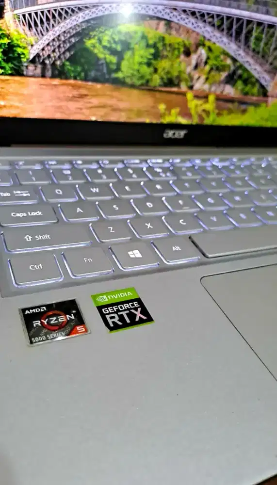 Laptop Gaming Slim Acer Swift X Ryzen U Rtx Ram Ssd Komputer