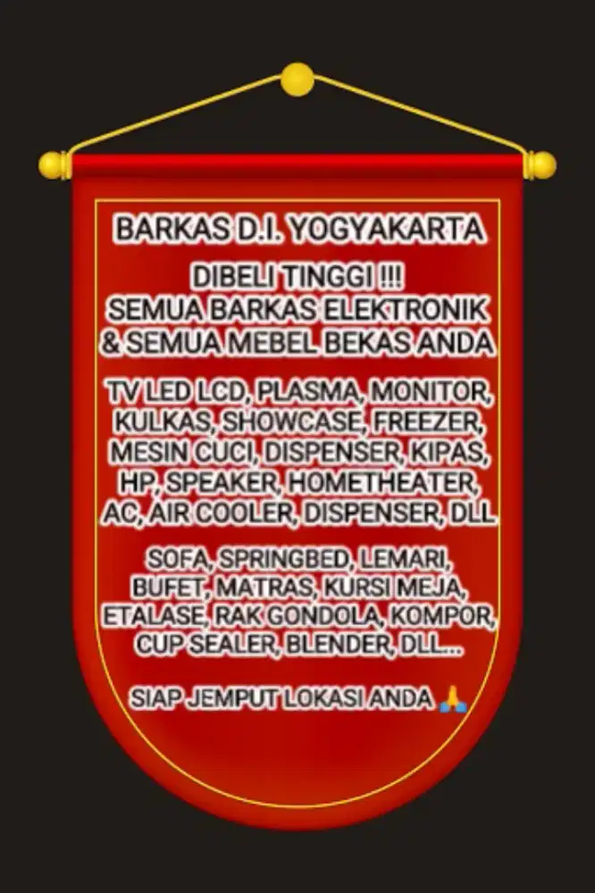 DIBELI TINGGI BARKAS KULKAS SHOWCASE FREEZER MESIN CUCI TV AC SPEAKER