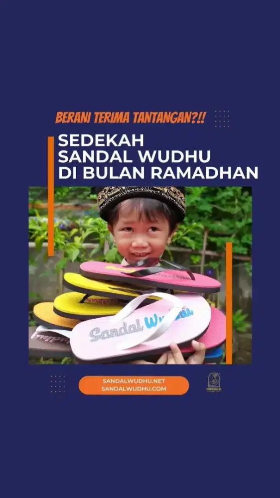 Jual sandal wudhu untuk sedekah ramadhan harga grosir