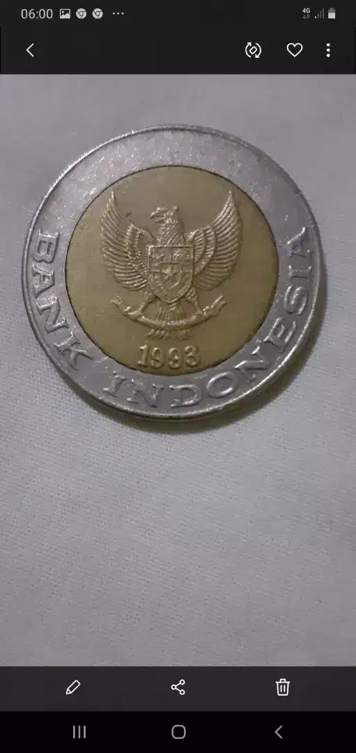 Uang logam kelapa sawit Rp 1000 th 1993