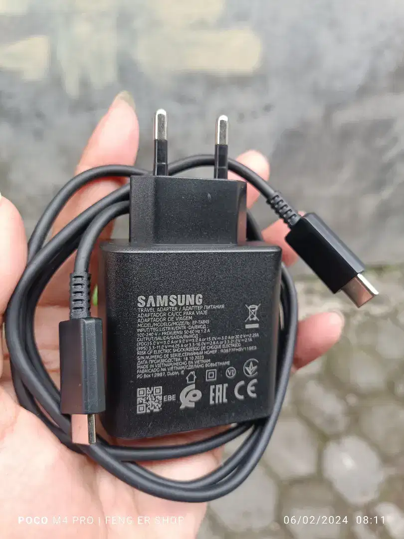 Charger Ori Samsung 45 watt ( SUPER FAST CHARGING )