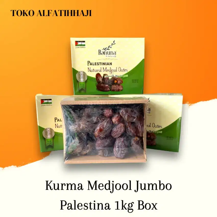 Kurma Medjol Jumbo Palestina Medjool 1kg Box