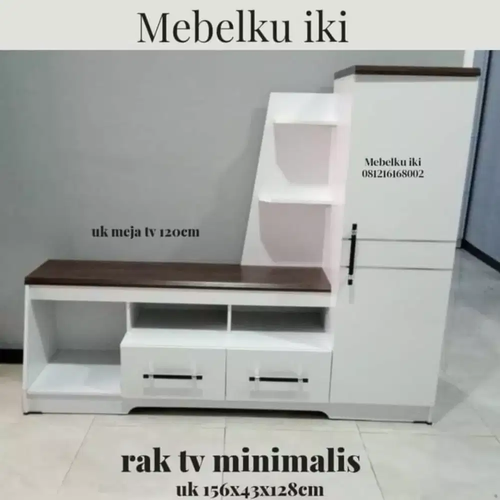 Rak tv minimalis bufet TV kualitas premium tebel, mewah dan murah