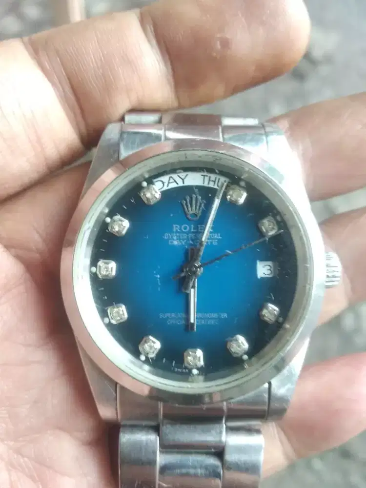 Rolex biru hotsell