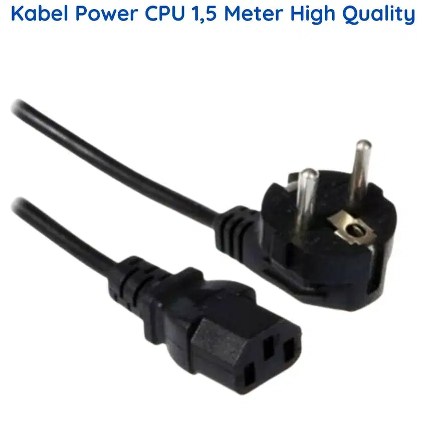 Kabel Power Supply CPU PC Komputer LCD Printer High Quality 1,5 Meter