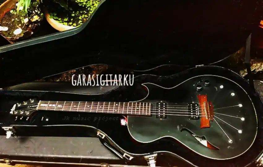 Gitar semi hollow acustic electric Jeff Babicz