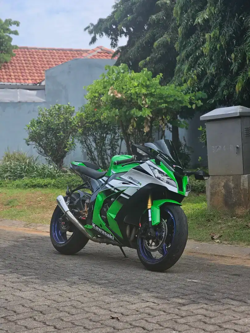 Kawasaki Zx10R 2015, Green SE, full modif, like new, cakep