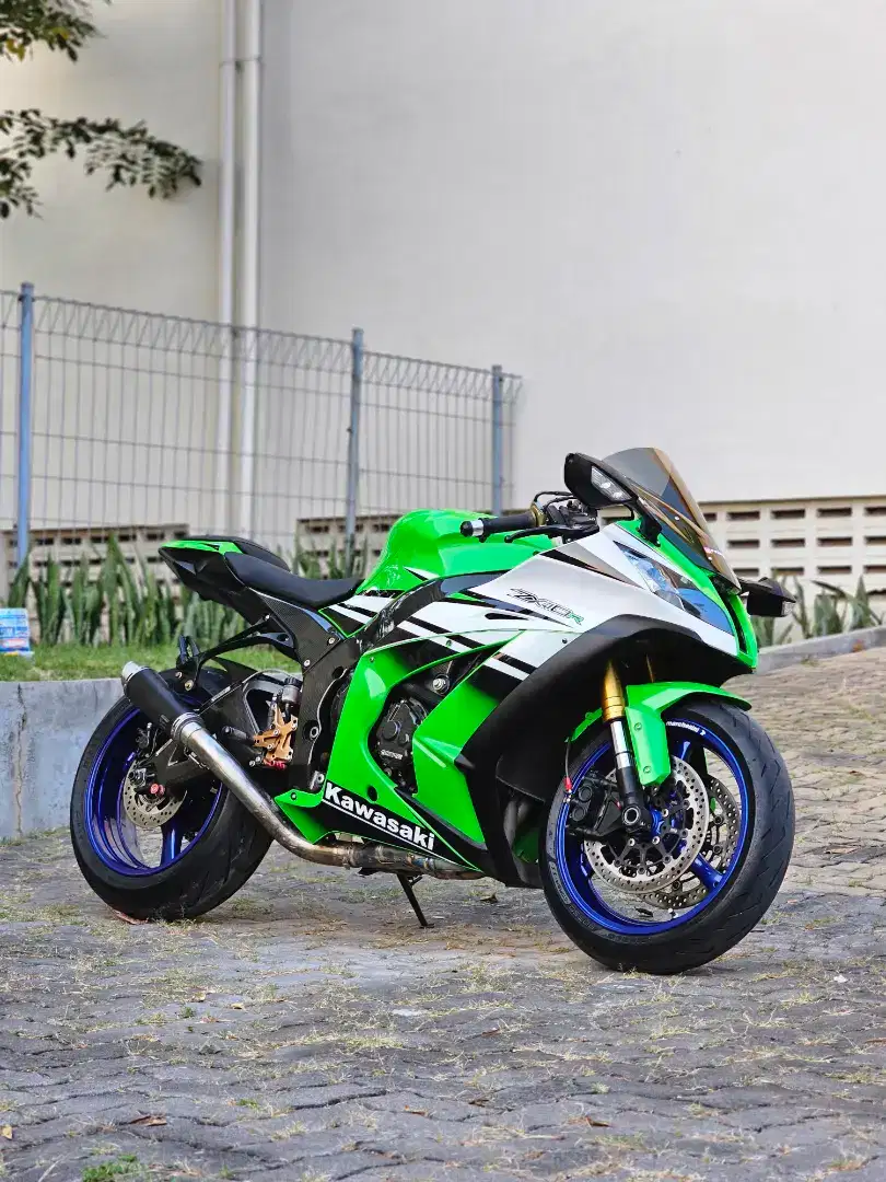 Kawasaki ZX10R Green SE, Modif banyak, Like new, no PR.