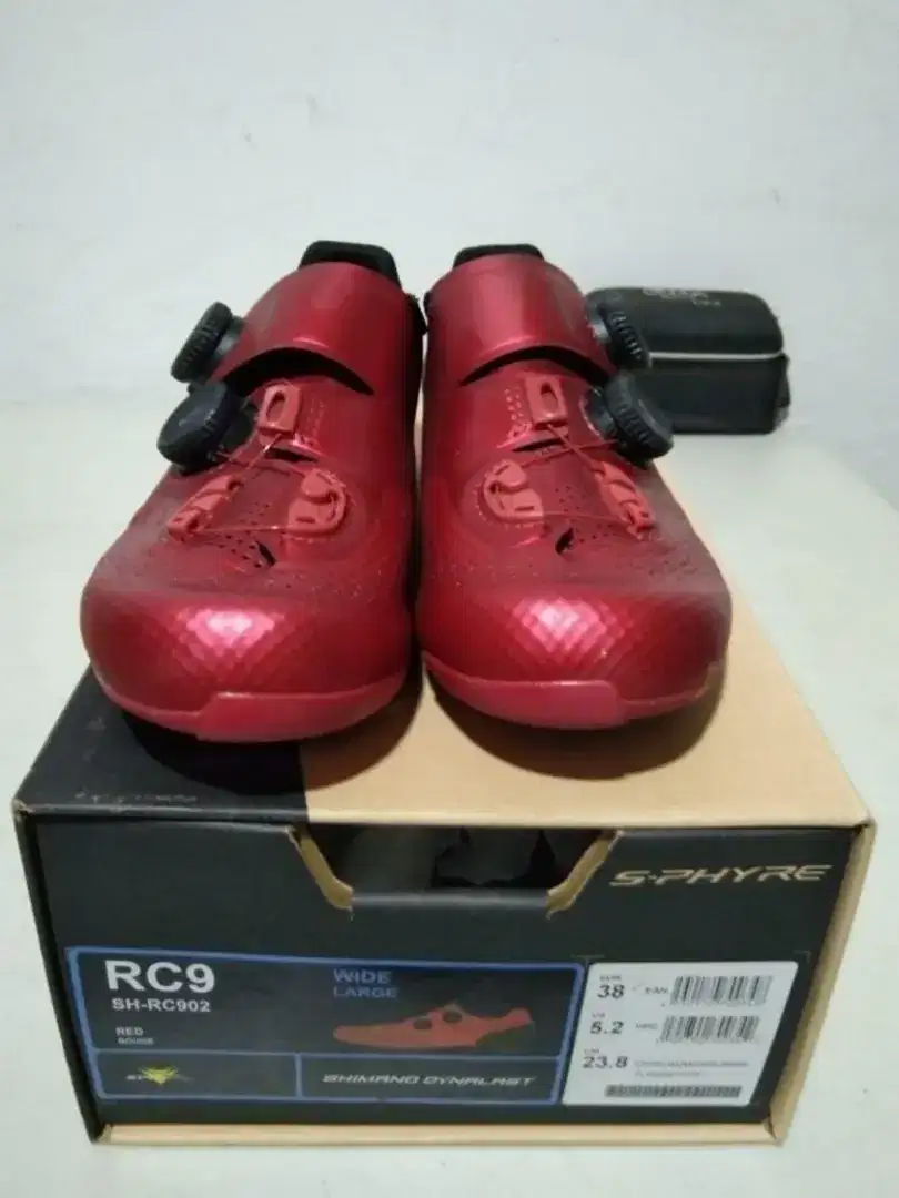 Sepatu roadbike RC9 sphyre 902 merah size 38 like new