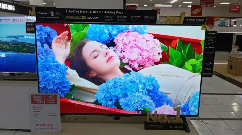 Led Tv Toshiba 55 Inch Google Tv / Smart Tv Bisa kredit Bunga Rendah