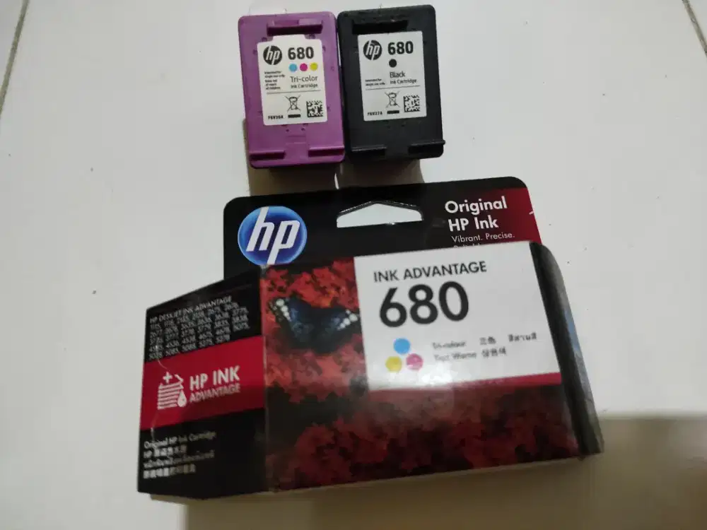 Catridge Catrid Catride HP 680 Ink Advantage Warna Hitam Colour Black
