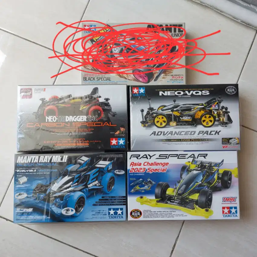 Paket 4 Tamiya original baru belum rakit