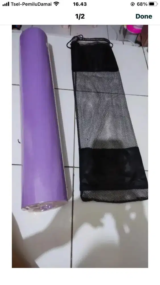 tikar yoga buat senam dll