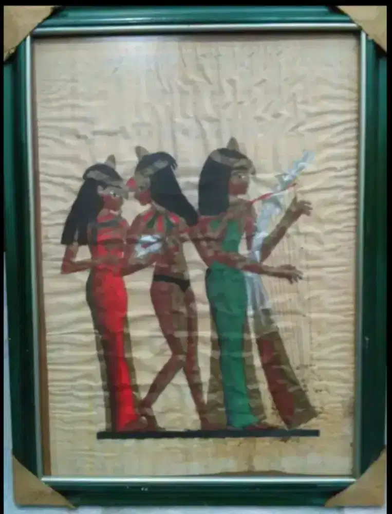 Lukisan Mesir kuno king papyrus