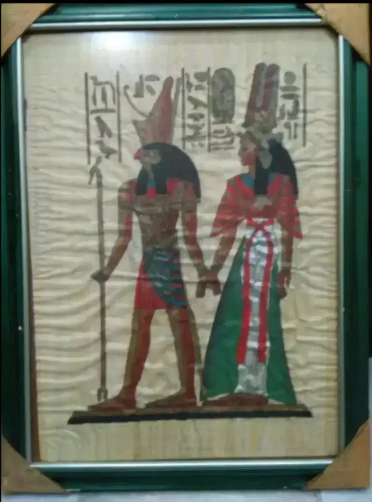 Lukisan Mesir kuno king papyrus