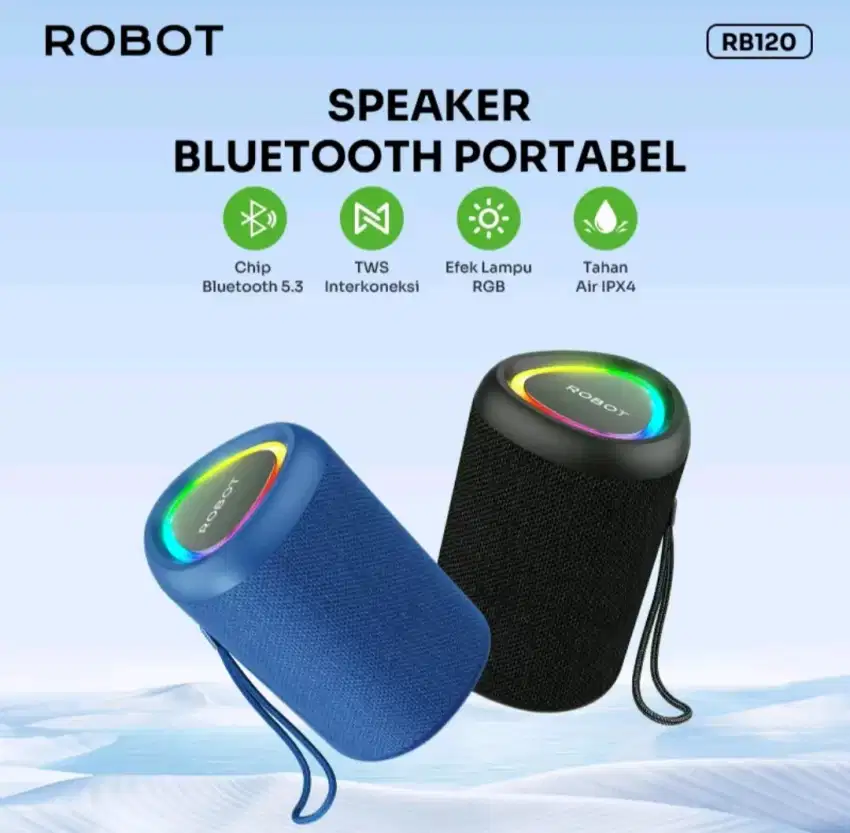 Speaker Robot RB120 RGB Bluetooth 5.3