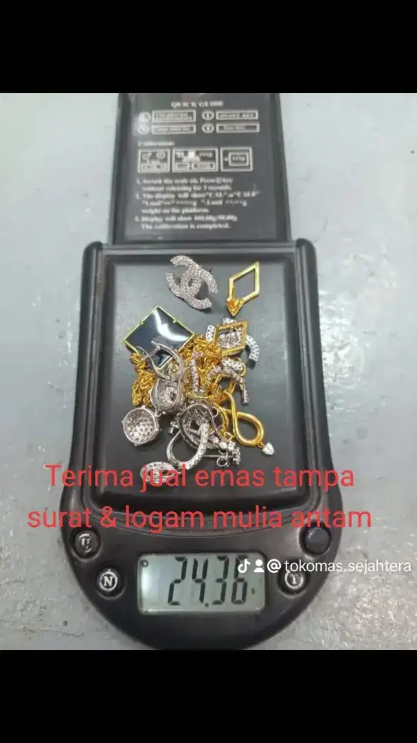 Terima jual emas tampa surat & logam mulia antam