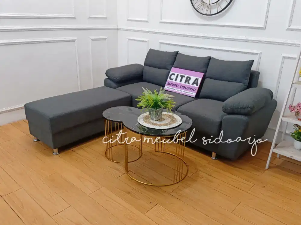 Sofa minimalis silikon grey