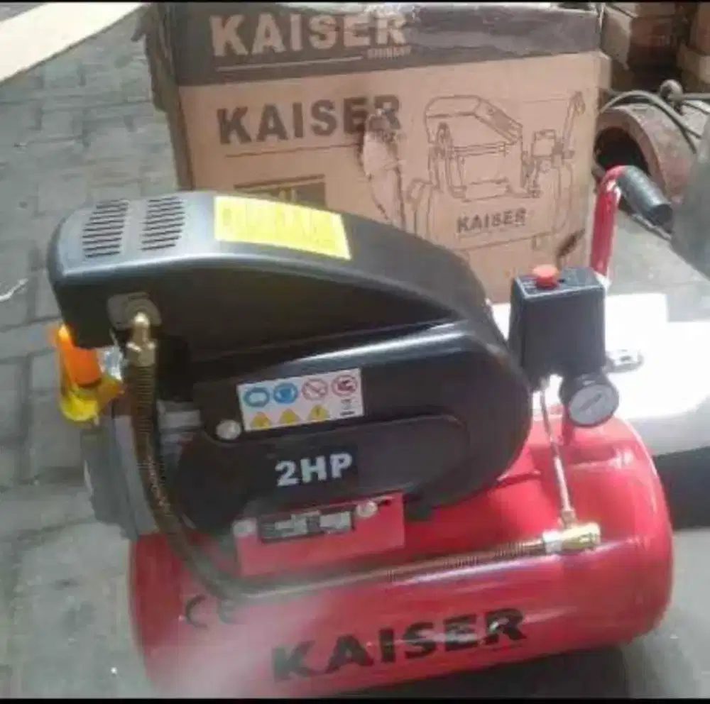 Kompresor angin pakai listrik dan pakai oli 2hp