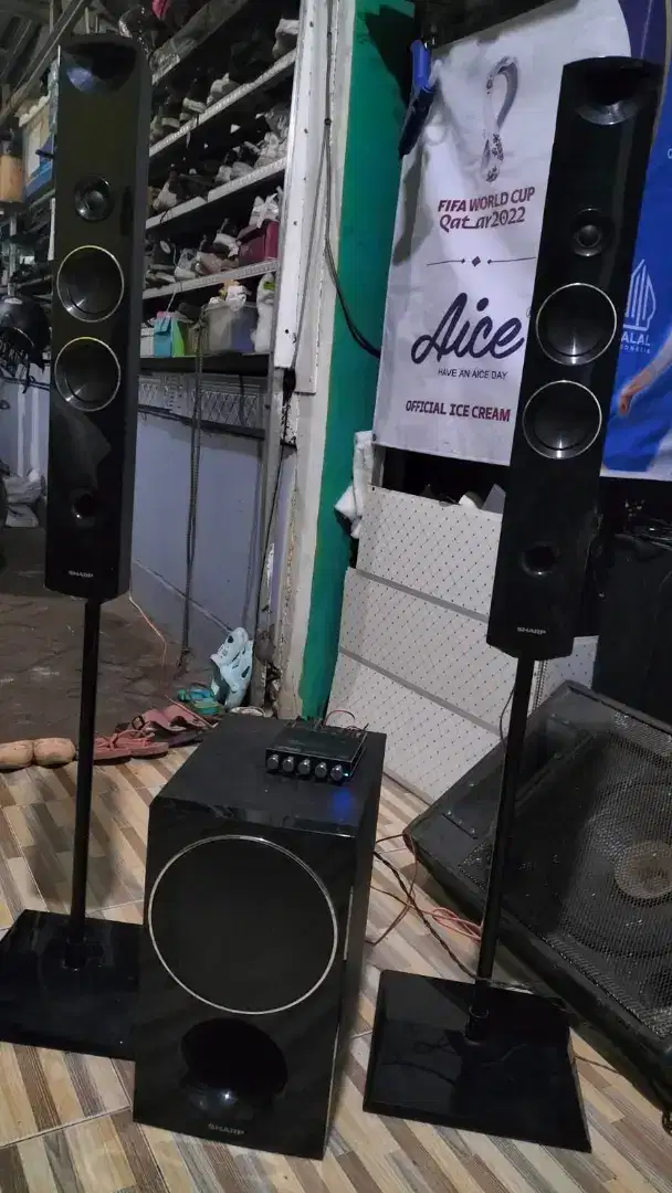 Speaker Sharp + Ampli 2.1