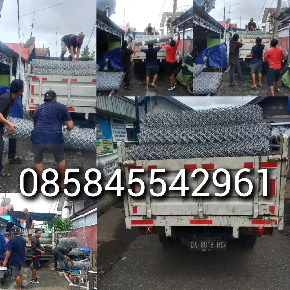 Kawat harmonika khas dan beronjong batu gunung