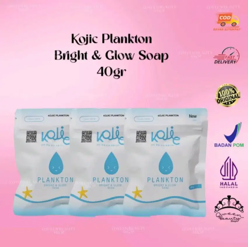 KOJIC PLANKTON BRIGHT & GLOW SOAP 40 GR