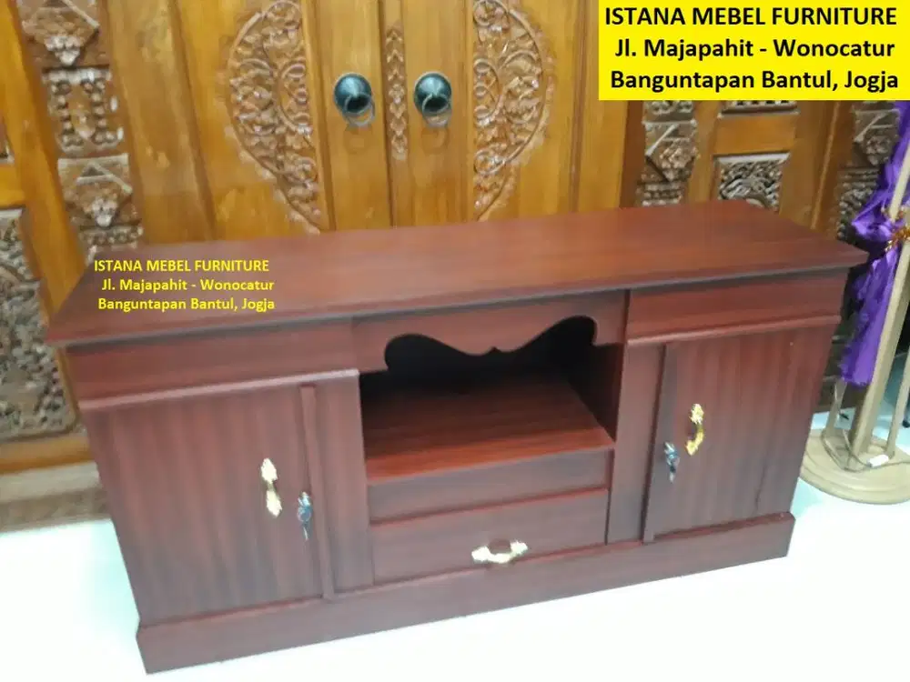 Lemari Almari Buffet Biffet Bufet Bifet Meja Rak TV Televisi Kayu (mlt