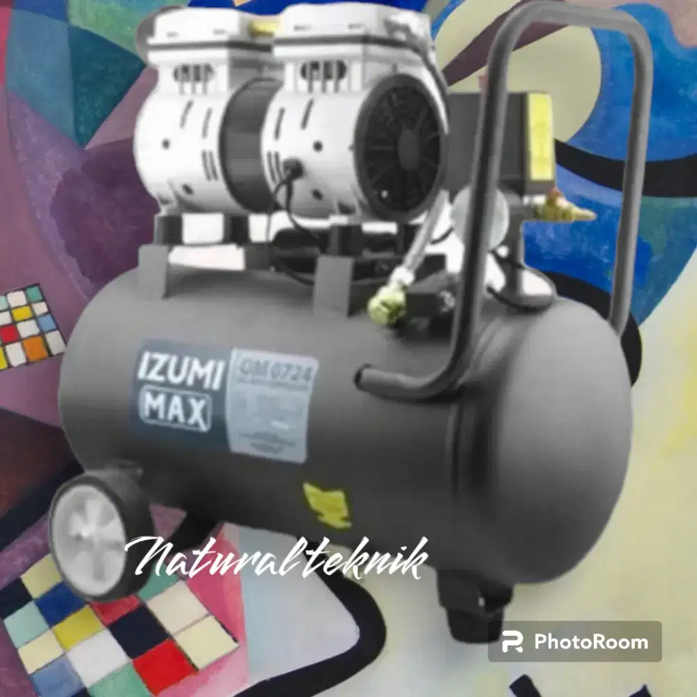 Kompresor izumi max 3/4pk tabung 24 liter silent fre ongkir
