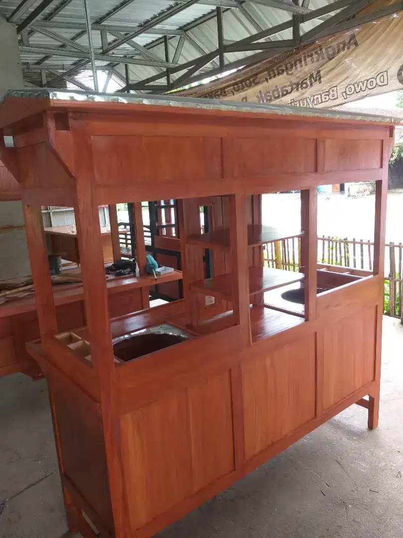 Gerobak angkringan dan bakso
