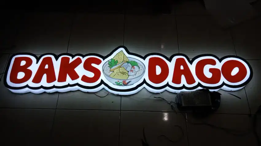 Neon Box dan Letter sign Custom.