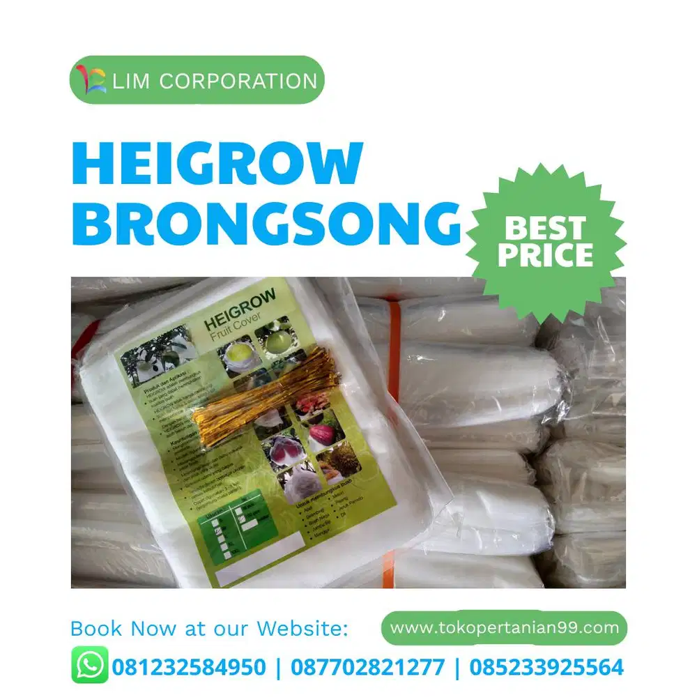 Heigrow, Brongsong Buah Berbagai Ukuran, Kualitas Terbaik, Termurah