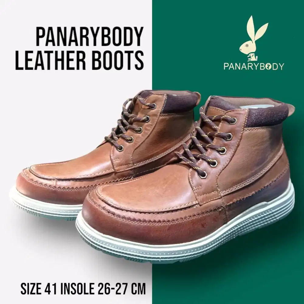 Sepatu Panarybody Leather Boots