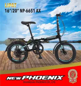 Sepeda Lipat New Phoenix Uk20 7Speed(Sistem COD Jamin baru)