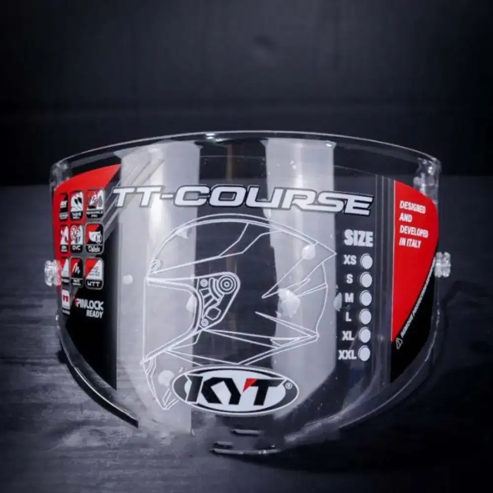 Visor Helm KYT TT Course CLEAR Original