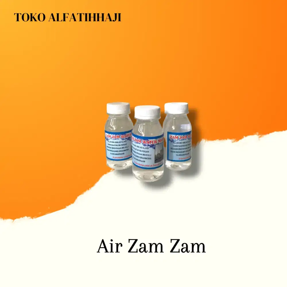 Air Zam-zam Asli Mekah Kemasan Botol / Oleh oleh Haji Umroh