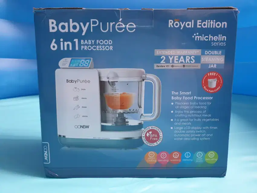DIJUAL: OONEW Michelin 6 in 1 Baby Puree Food Processor MPASI BAYI