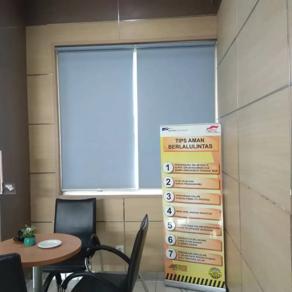 Jual Roll Blinds | Tirai Gulung Kantor | Apartemen | Free Survei |