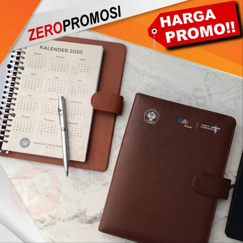 Souvenir Buku Agenda Kulit Tipe AG-Custom