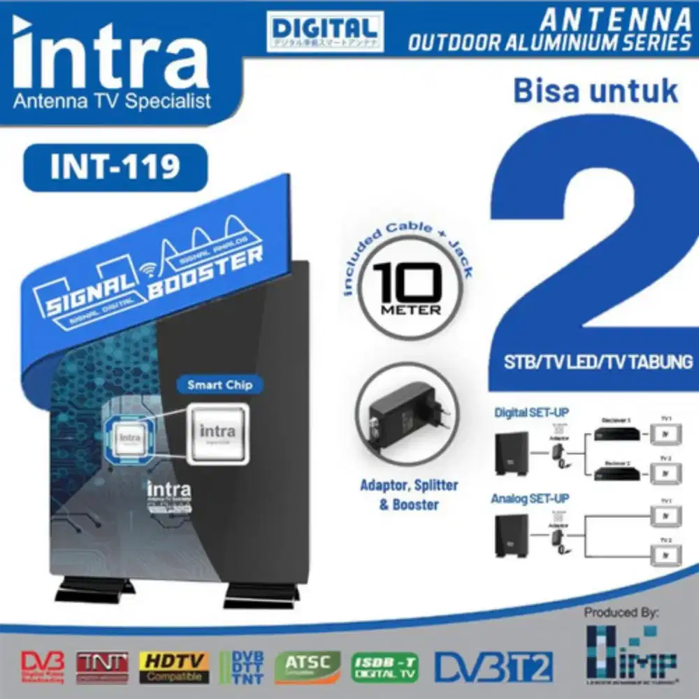 Antena TV INTRA INT 119 Bisa Indoor & Outdoor