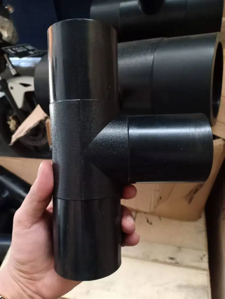 buttfusion tee equal hdpe 110mm 4 inch