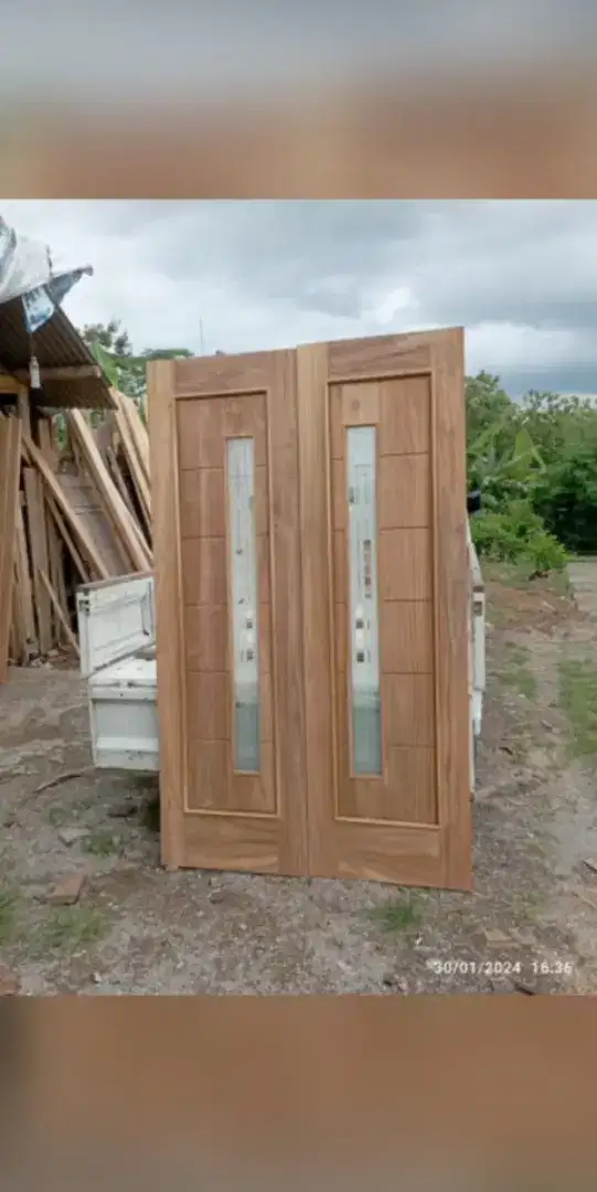 Pintu,kusen,jendela jati & mahoni harga grosir gratis ongkir