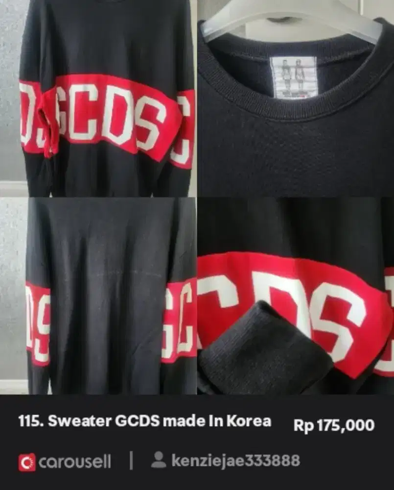 115. Sweater GCDS made In Korea