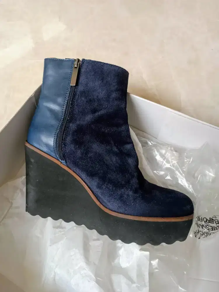 Pedro Anton Boots Suede Leather Size 38 Like New Preloved Pribadi