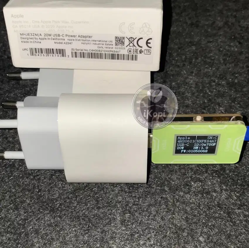 Charger iPhone 20W New segel kabel usb-c 16 pro max 15 14 13 12 ipad