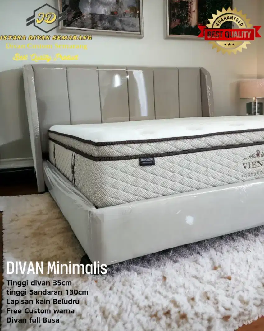 DIVAN DIPAN TEMPAT TIDUR RANJANG CUSTOM MINIMALIS  MEWAH BERKUALITAS