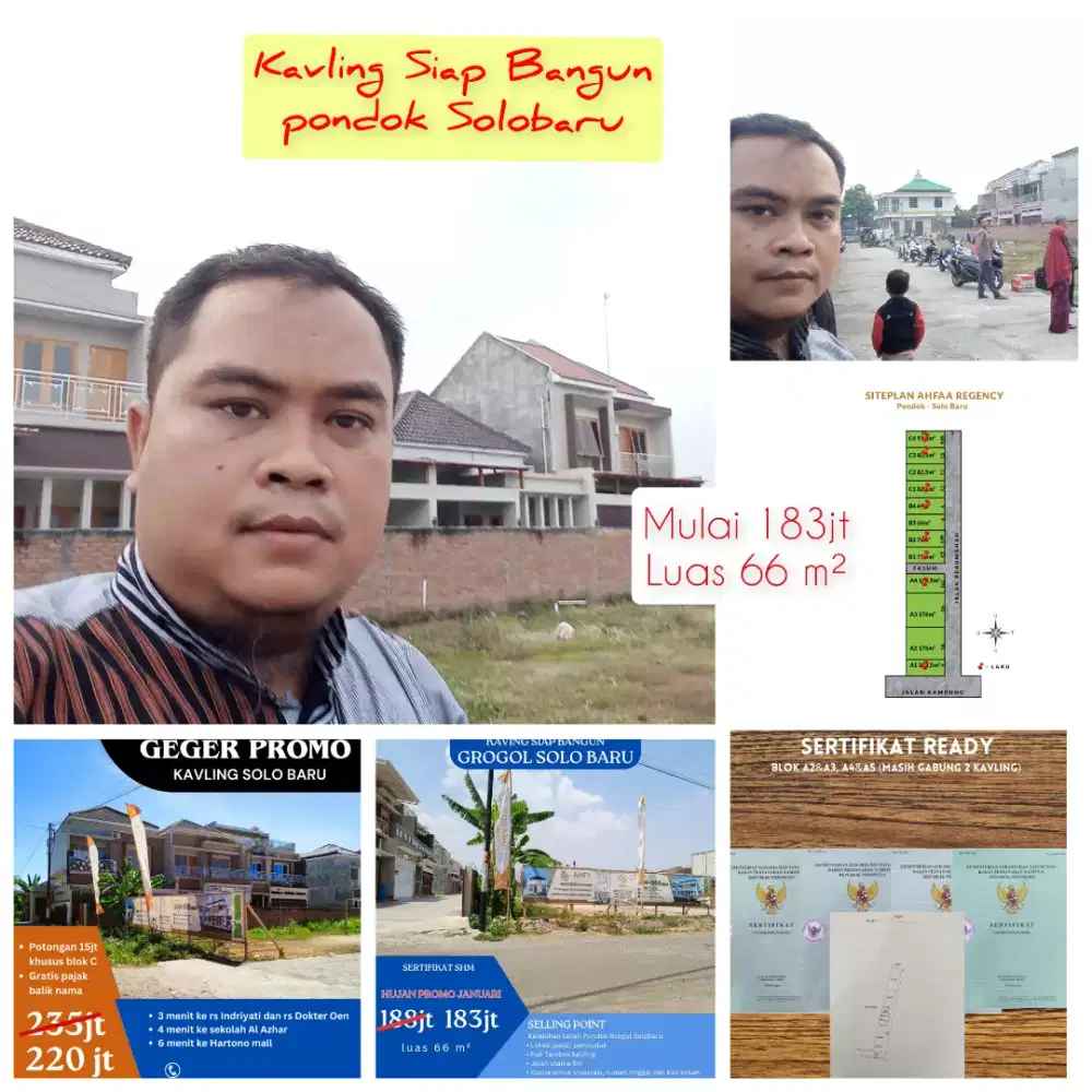 Lahan Promo tengah kota! AHFA REGENCY, Solobaru