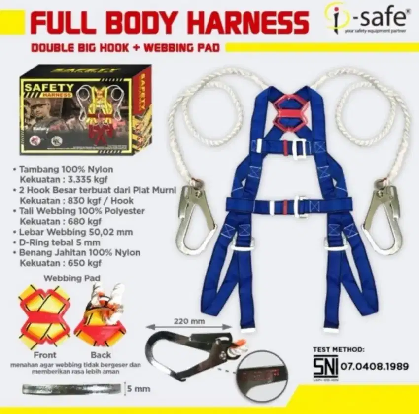 Alat Safety Keselamatan Harness Helm Kacamata Sarung Tangan Sepatu